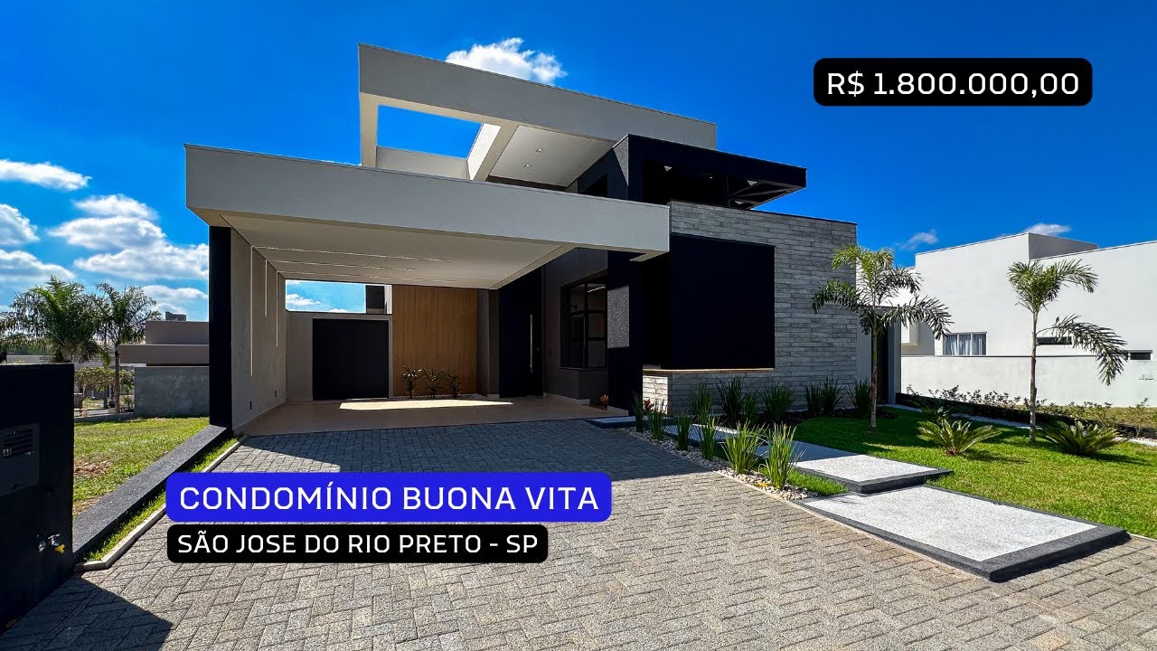 R$ 1.800.000,00 Casa Nova em Condomínio Para Venda em São José do Rio Preto Ramon Porto Corretor