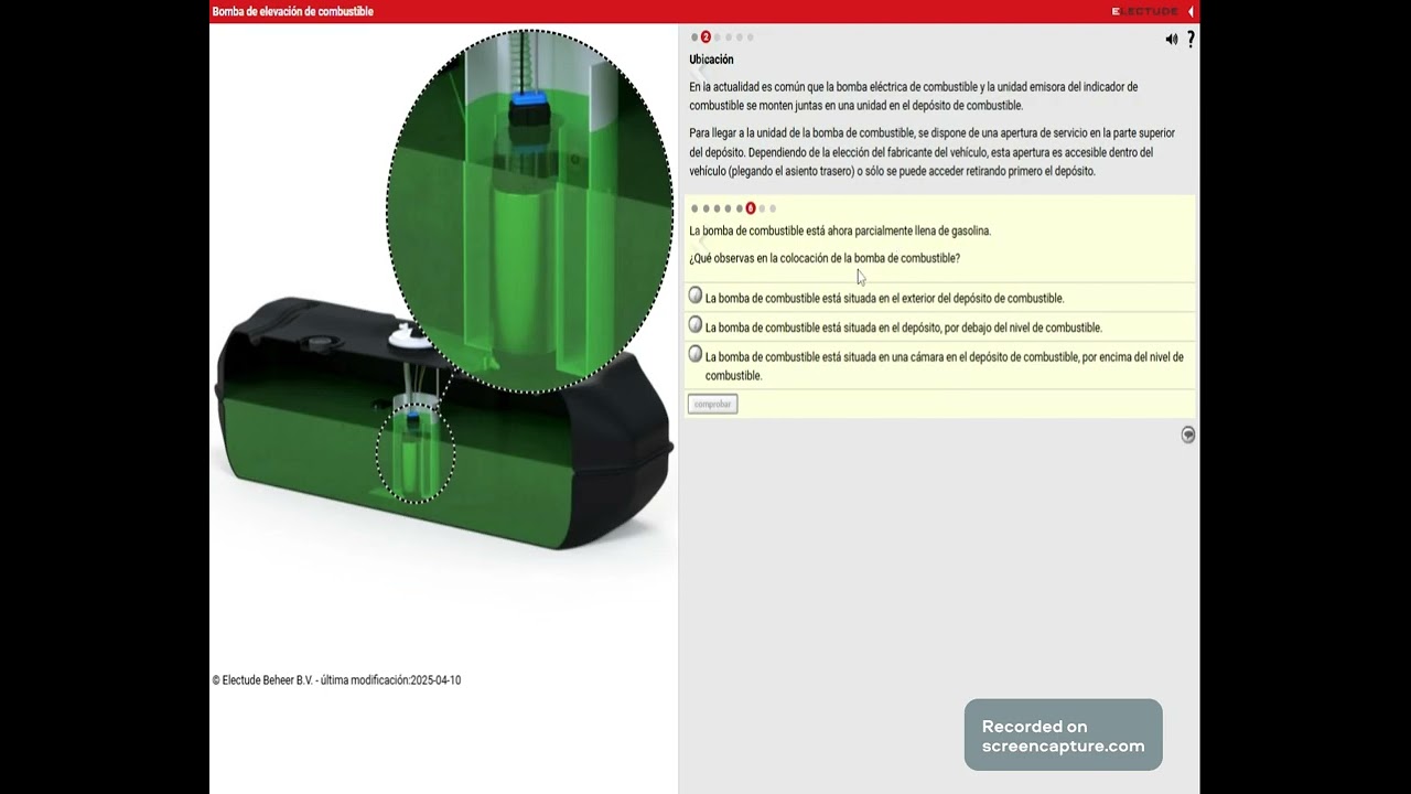 Electude -  bomba de elevacion de combustible Parte 1