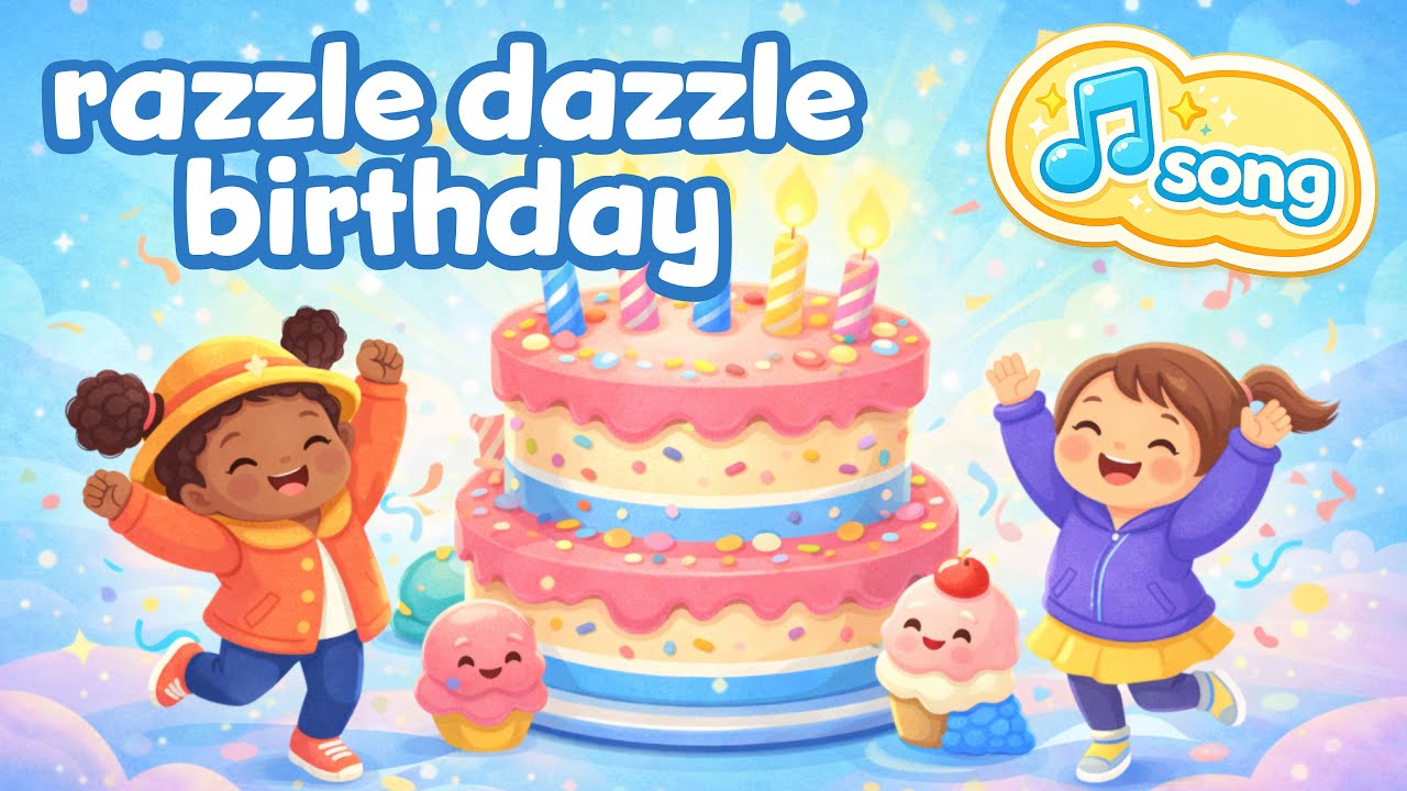 🎉Razzle Dazzle Birthday 🎂 | The Ultimate Birthday Dance Song for Kids