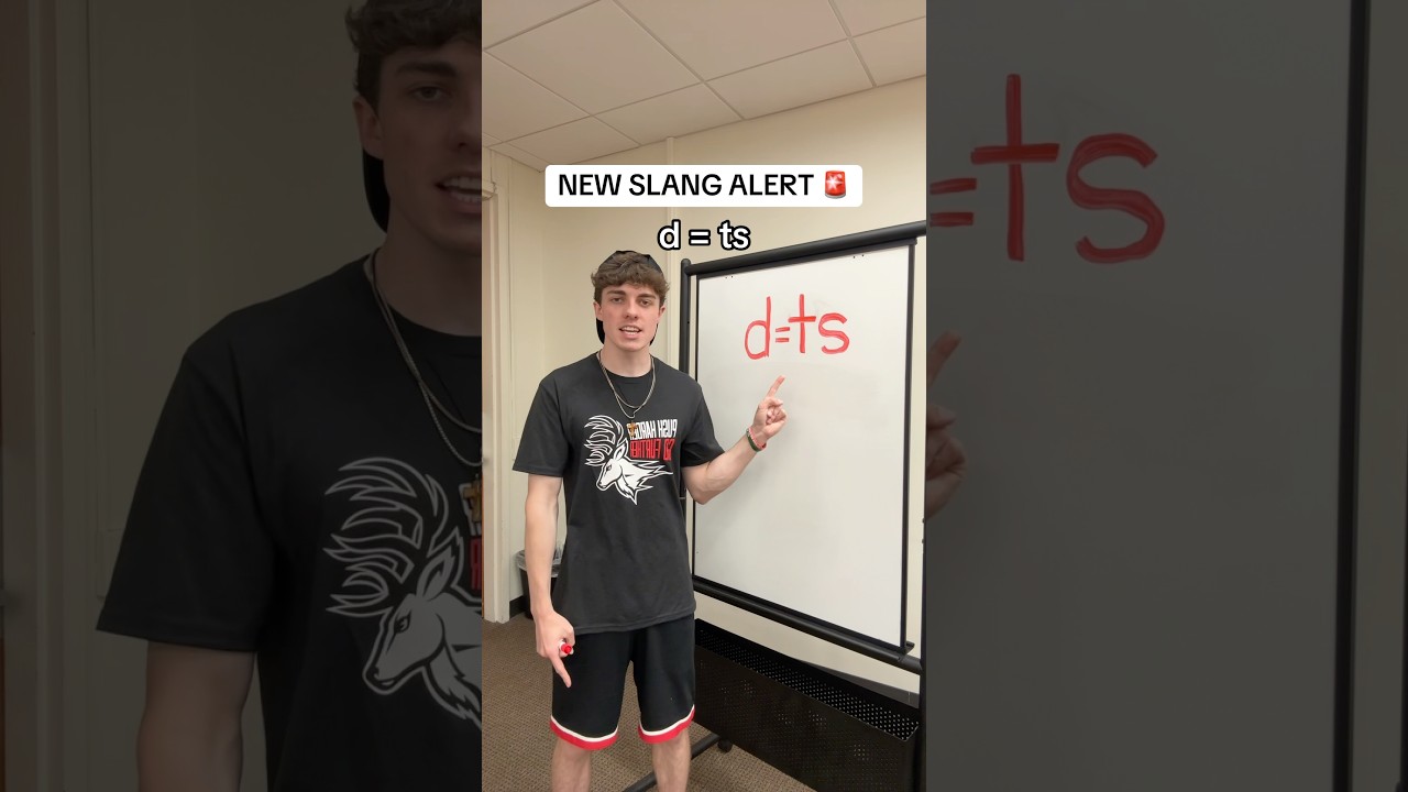 NEW SLANG ALERT 🚨 (d = ts)