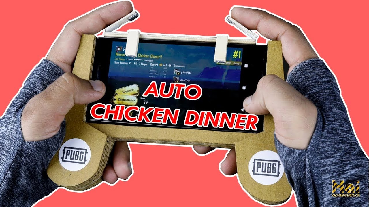 Как сделать JoyStick Gamepad + L1R1 PUBG из использованного картона