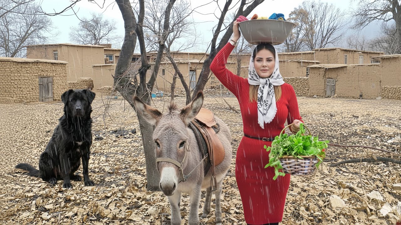village life in Iran| donkey riding| amazing cooking