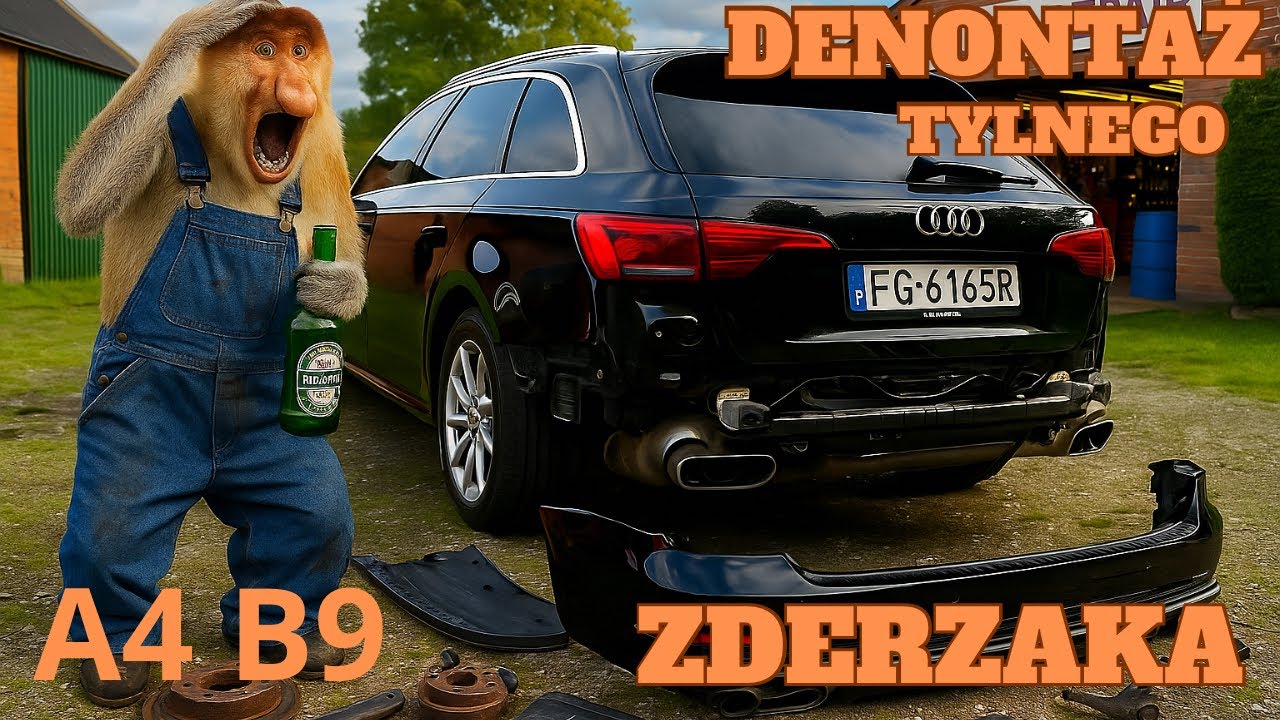 Audi A4/A5/Q5 B9 - Demontaż tylnego zderzaka/Removing the rear bumper