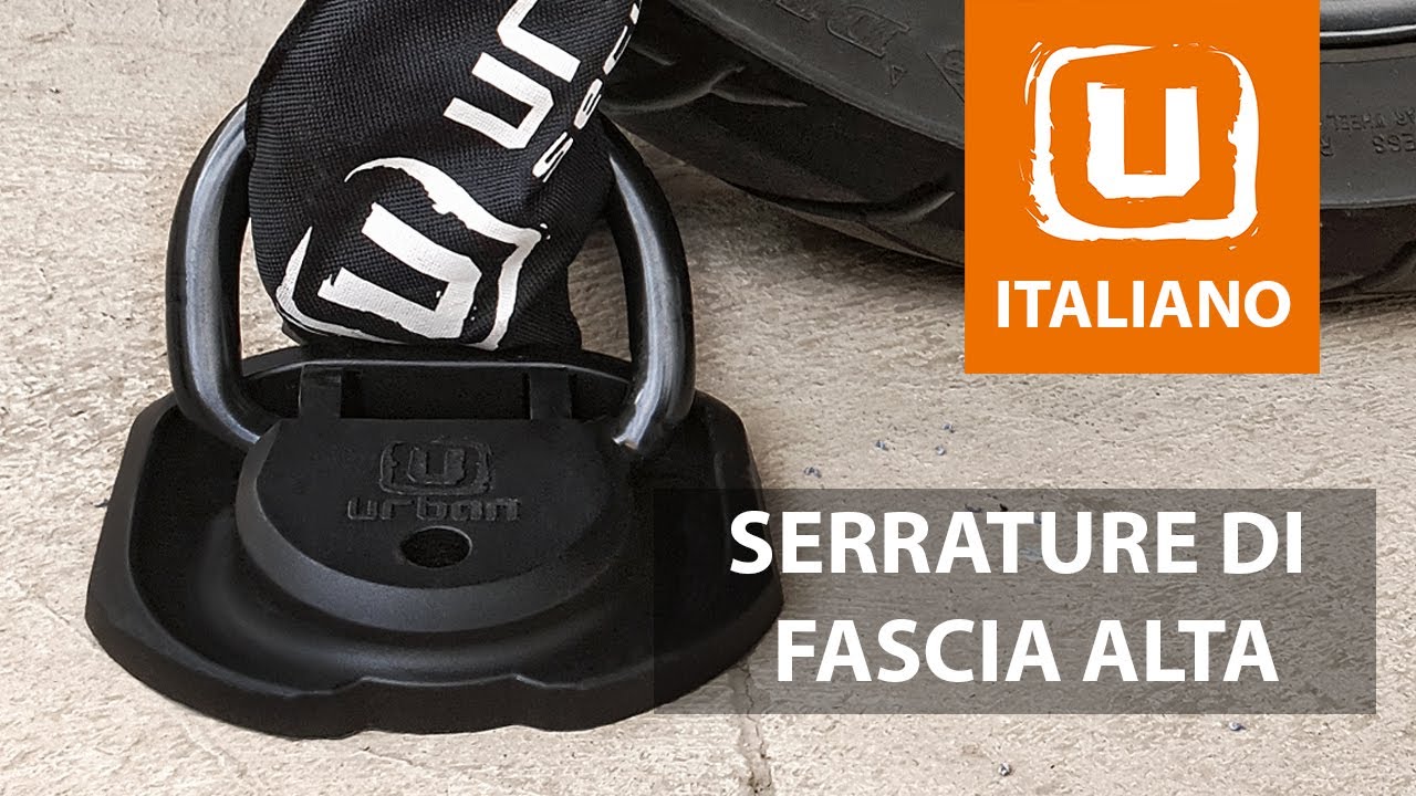 Urban UR55 Ancoraggio Sicurezza Terra Muro Moto Scooter, Braccio Oscillante 14mm