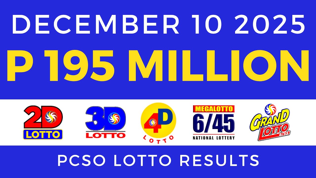 Lotto Result Today 9pm December 10 2025 PCSO