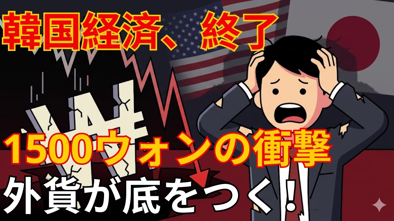 【絶望】日米首脳会談でウォン暴落！韓国経済が「終了」する衝撃の理由