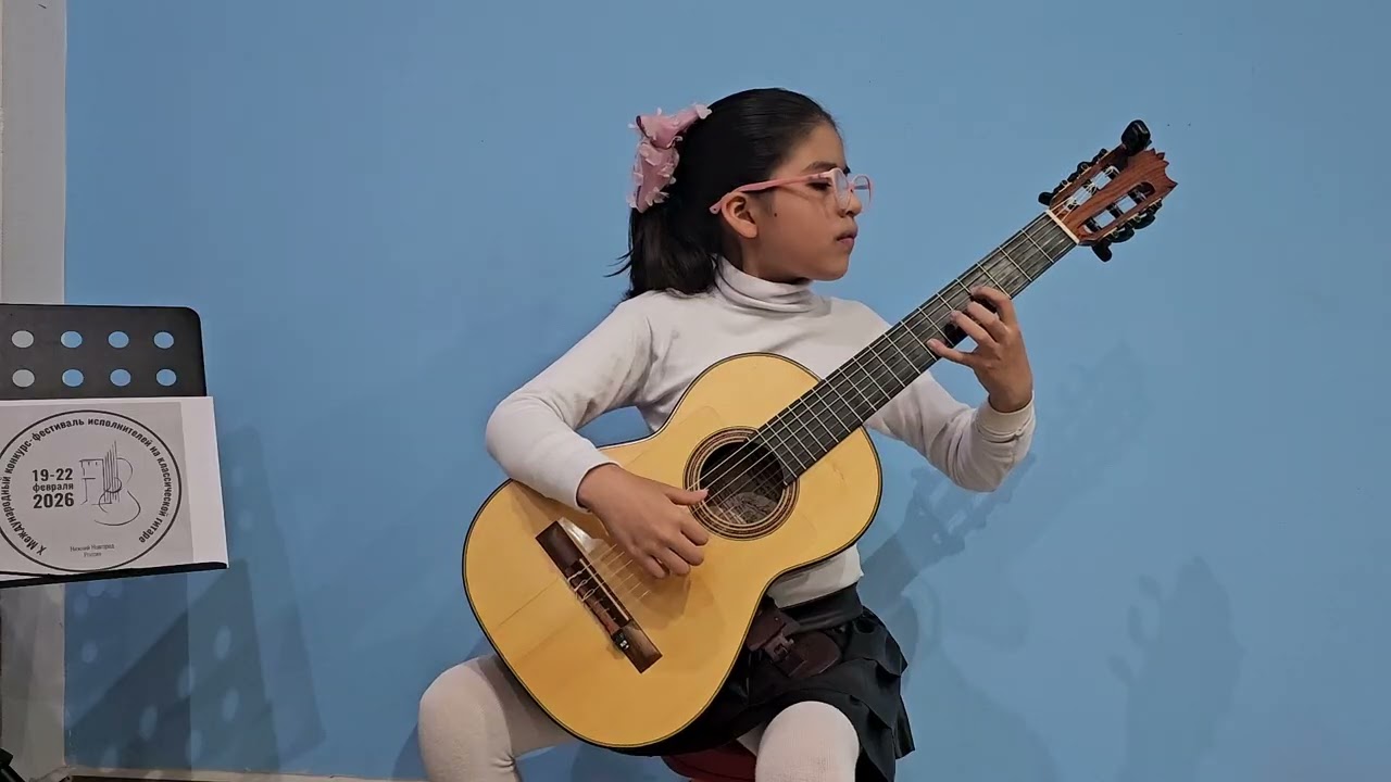 🥇Amelie Rosales A. X Nizhny Novgorod International Classical Guitar Competition. Soloist Group A.