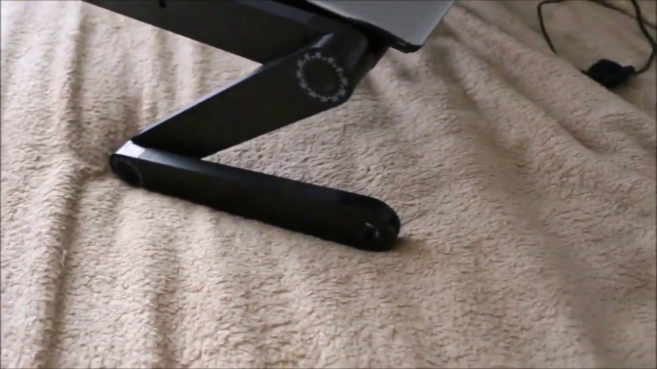 Table de lit r&eacute;glable et pliable en aluminium pour ordinateur