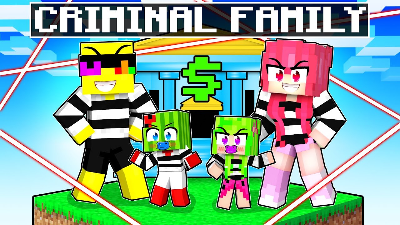 Having A CRIMINAL Family in Minecraft!