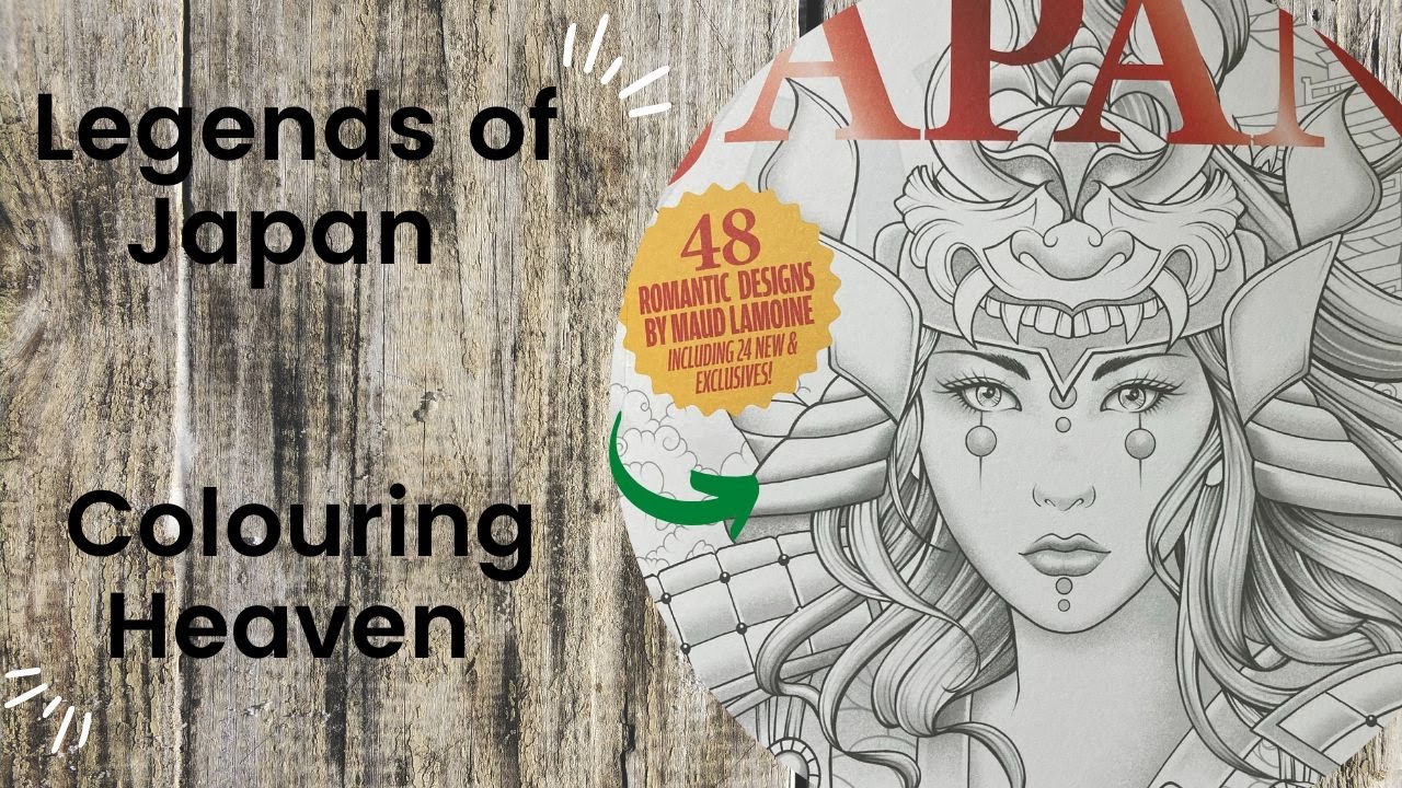 Legends of Japan - Colouring Heaven //Adult Colouring Book Flip Through