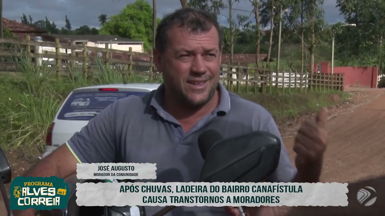 APÓS CHUVAS, LADEIRA DO BAIRRO CANAFÍSTULA CAUSA TRANSTORNOS A MORADORES