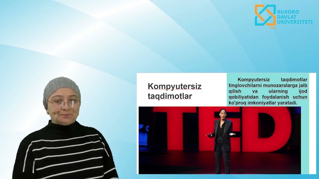 Sayidova Nazokat Sayfullayevna.Taqdimot yaratishning zamonaviy vositalari va ta`limda qo`llanishi