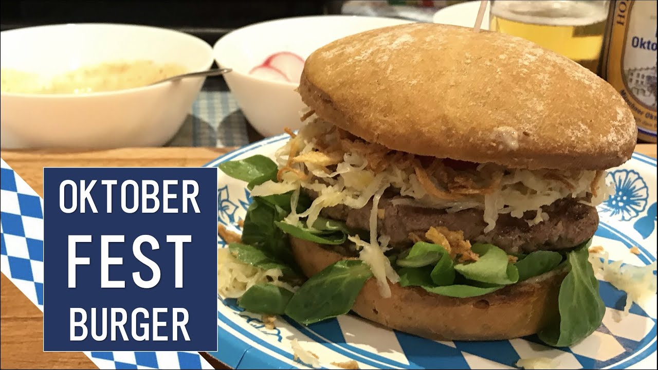 Oktoberfest Burger im Tefal OptiGrill Elite (GC750D)