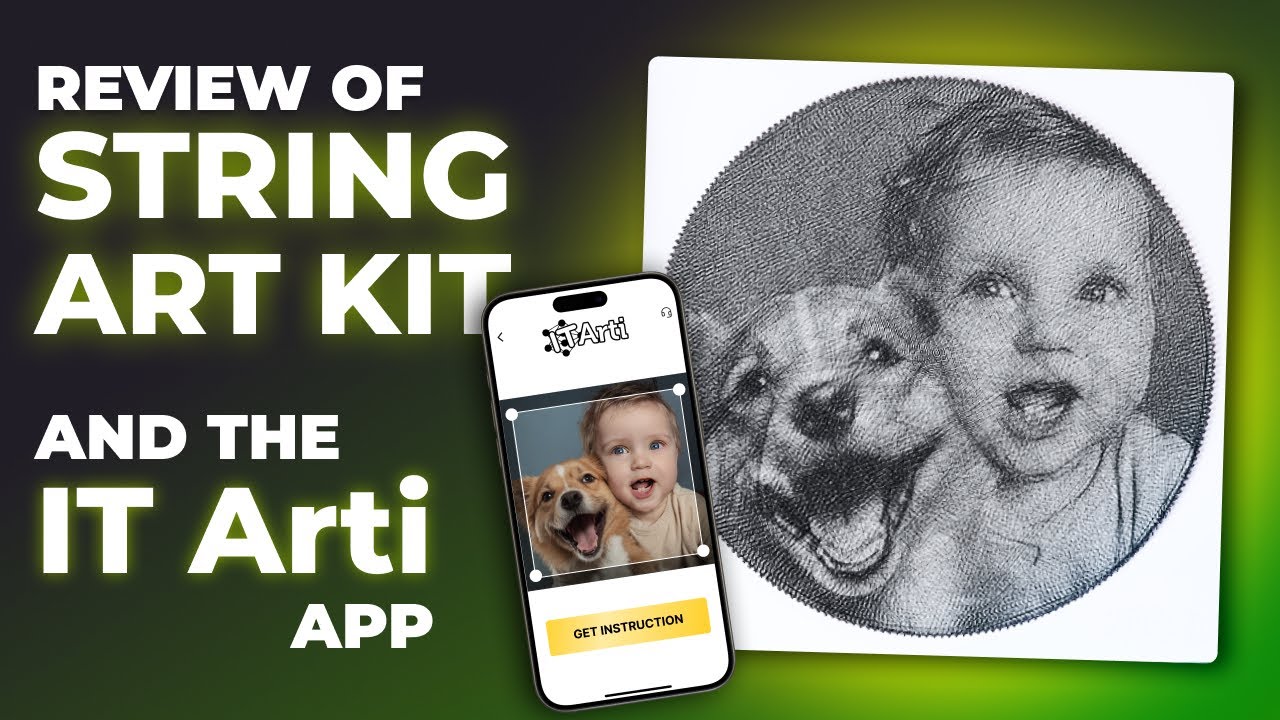 🎁 Unboxing IT Arti String Art Kit with us + App Review | Turn Your Photo Into Art! 🎨🧵