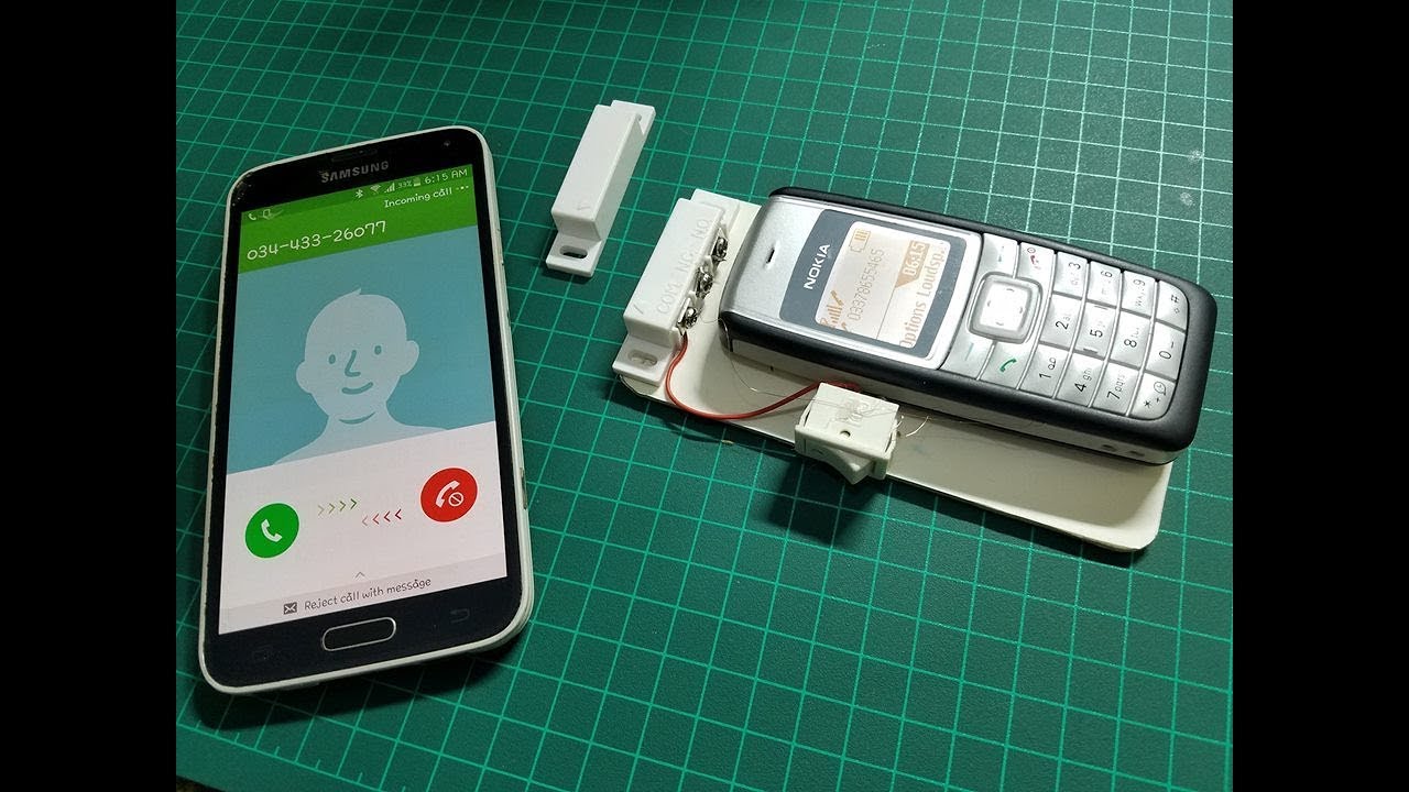 Как использовать старый мобильный телефон для охраны дома | Автоматический вызов для открывания д...