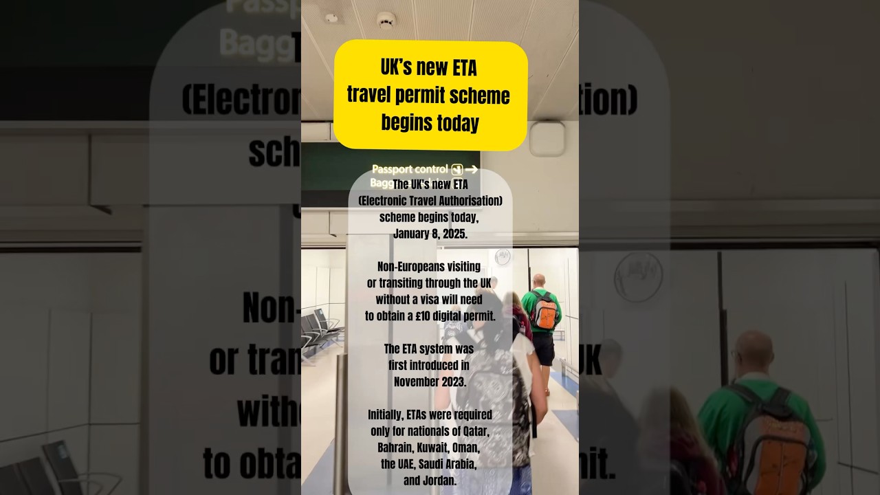 UK&rsquo;s new ETA travel permit scheme begins today