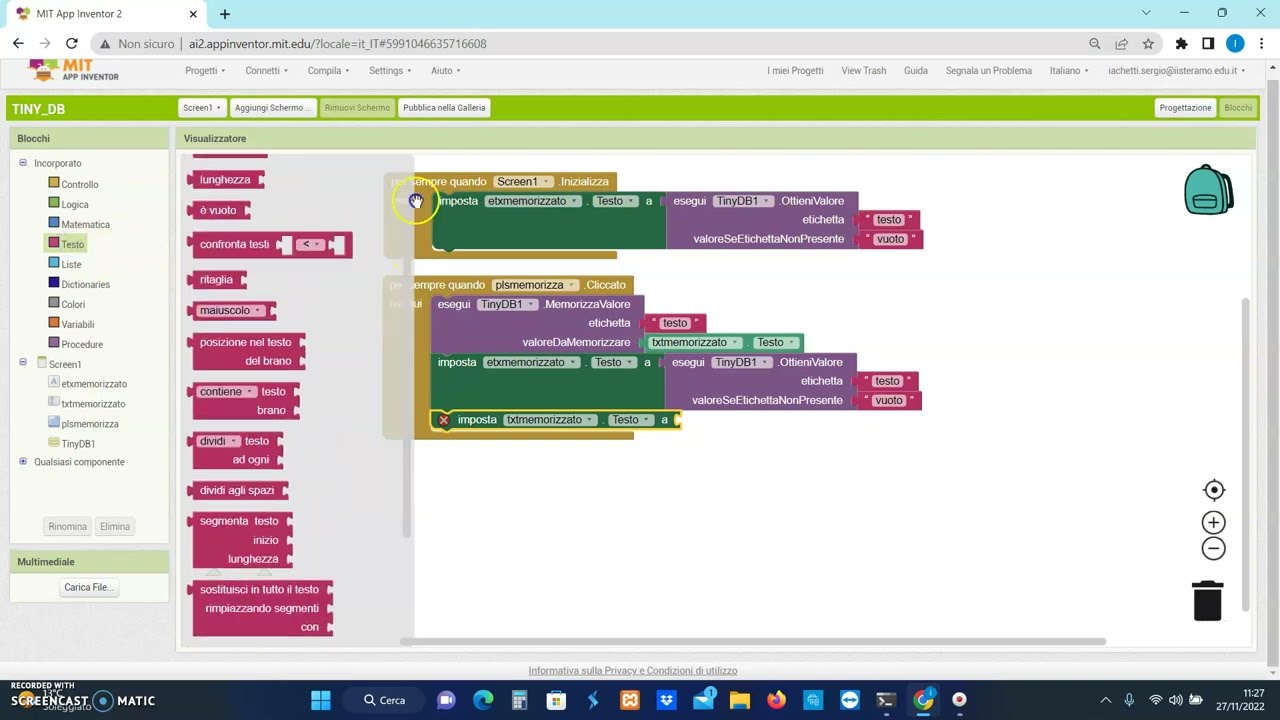 AppInventor: tiny DB