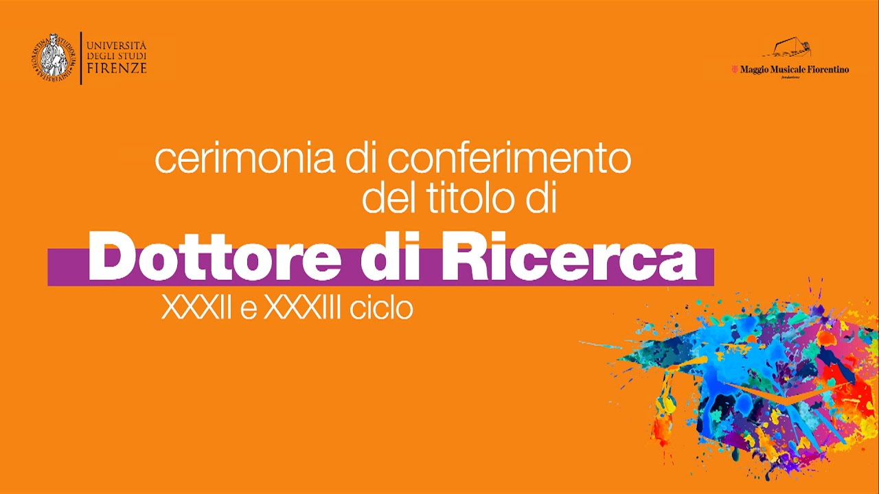 Cerimonia di conferimento del titolo di Dottore di Ricerca - XXXII e XXXIII ciclo - 15 luglio 2022