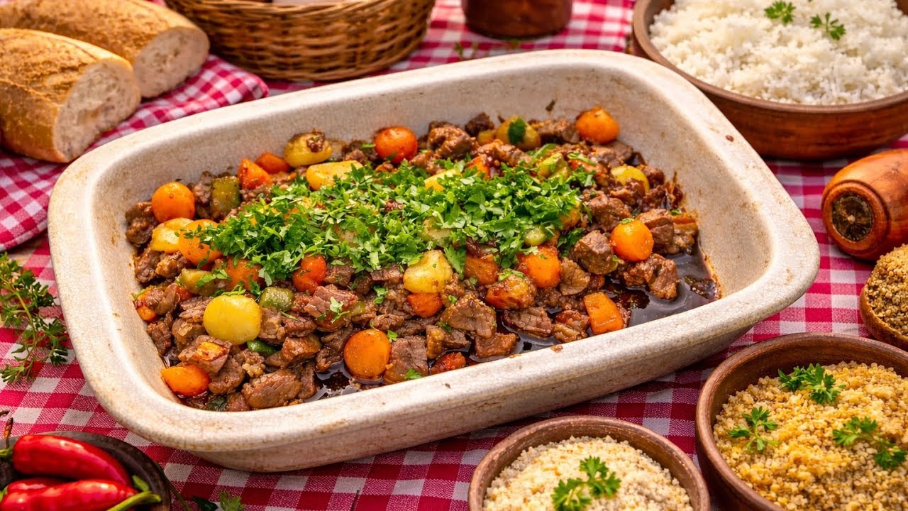 Picadinho de Carne com Legumes | Receita Simples e Muito Saborosa #receitacaseira #receitafacil