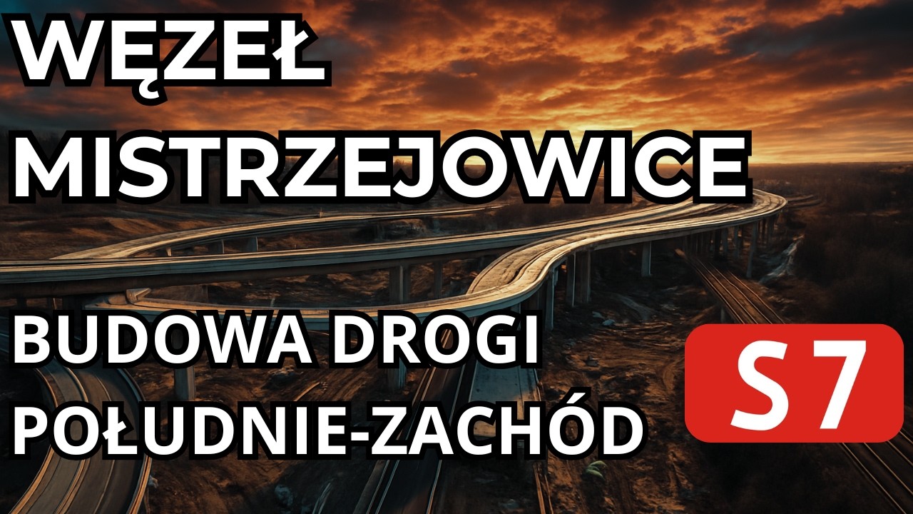 Droga S7 - Węzeł Mistrzejowice , stan prac  na marzec 2026
