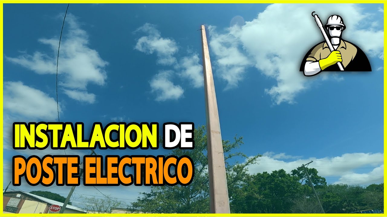 TUTORIAL | Como instalar un POSTE ELECTRICO de CONCRETO