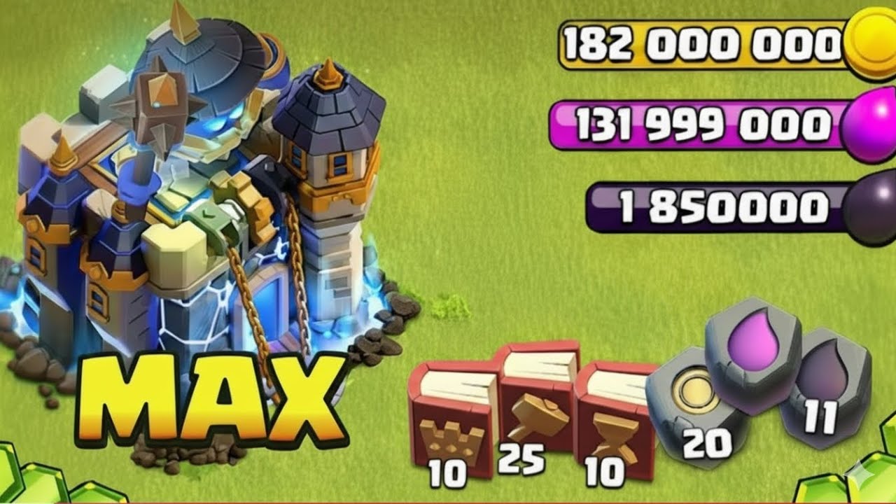 تمكيس تاون هول 18( كلاش اوف كلانس ) coc