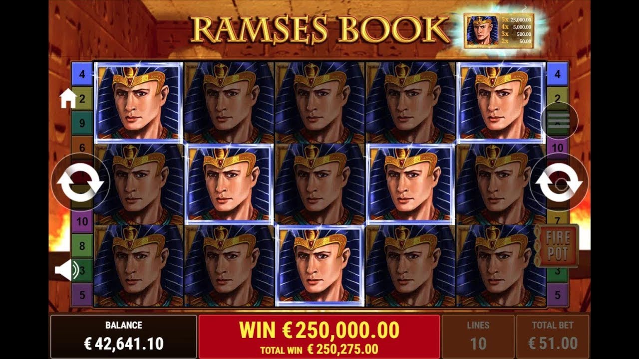 Mega Win &euro;250,000 | Ramses Book 5000x