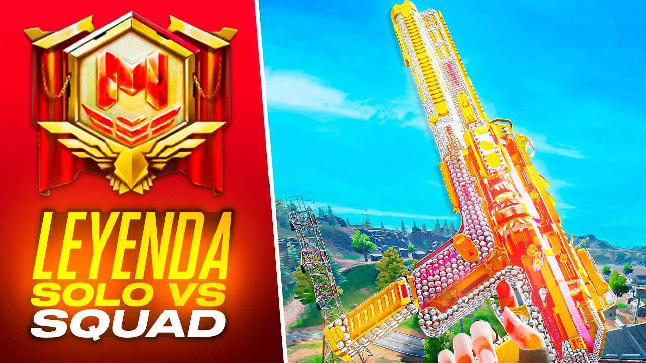 Llegando a LEYENDA en BR en SOLO vs SQUAD + mis mejores clases | COD mobile