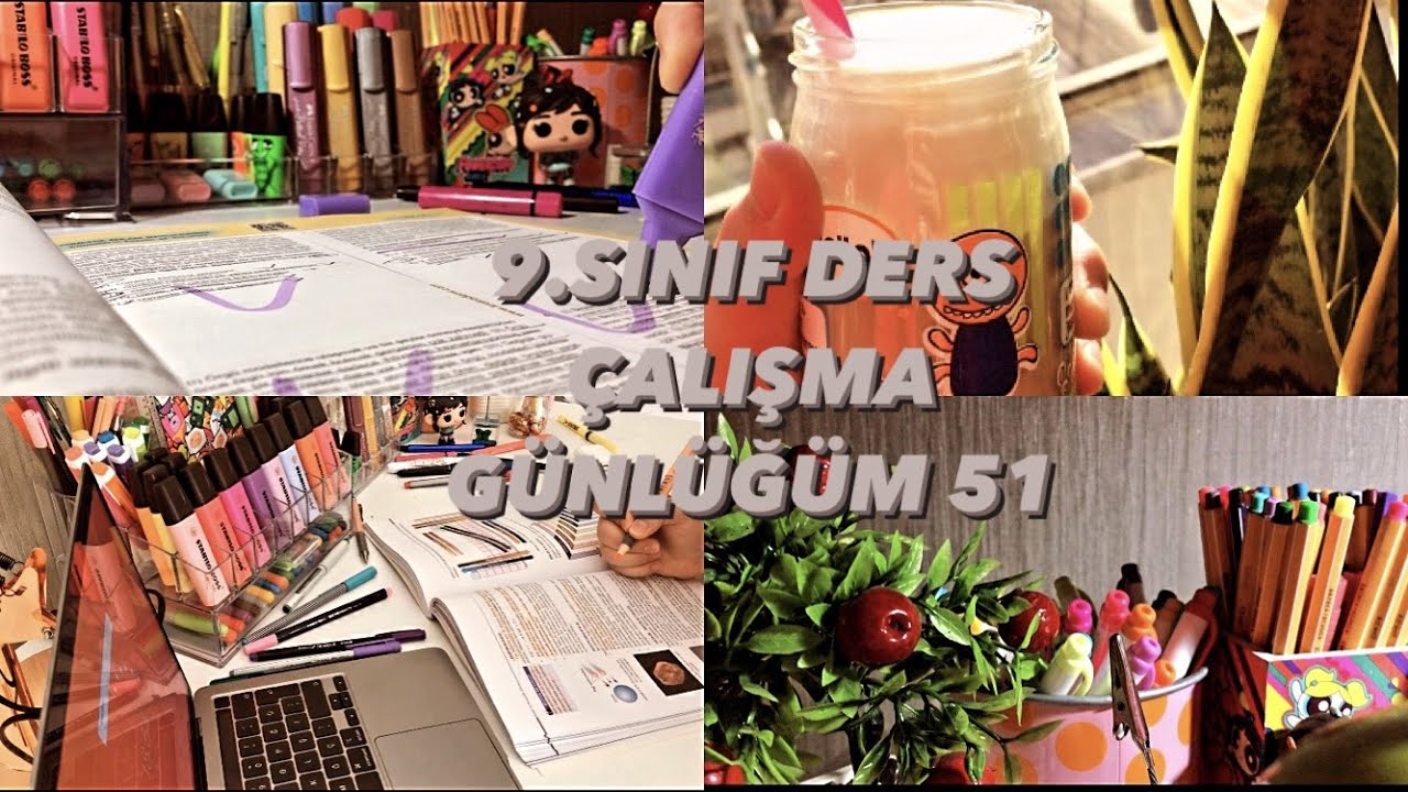 9.SINIF DERS ÇALIŞMA GÜNLÜĞÜM 51 / YAZILILARA ÇALIŞALIM 😶HOŞGELDİN MART 🌺