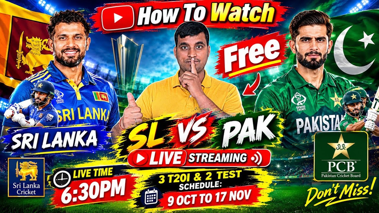 Sri Lanka Vs Pakistan T20 Live Match Kaise Dekhe - PAK Vs SL T20 Live Match Kaise Dekhe 2026