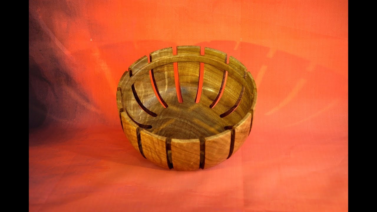 Woodturning - Paul Howard Fluting/Router Jig 9 - A Fluted Bowl in Bur Chestnut