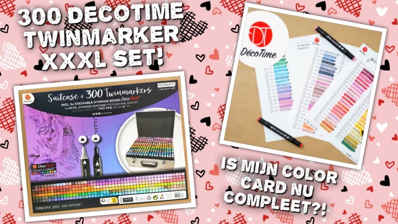 300 DécoTime Twinmarker XXXL set! || Unboxen + Swatchen