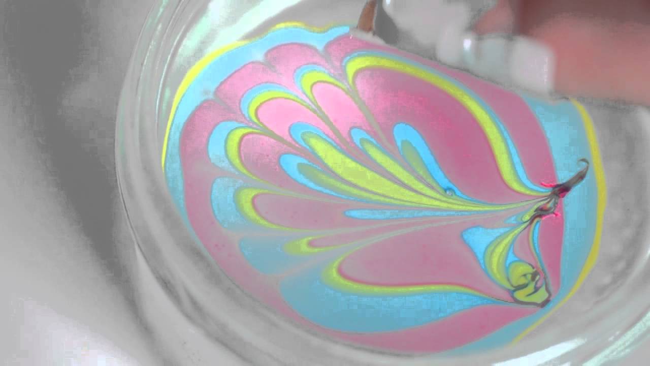 Tuto Nail art - Water Marble