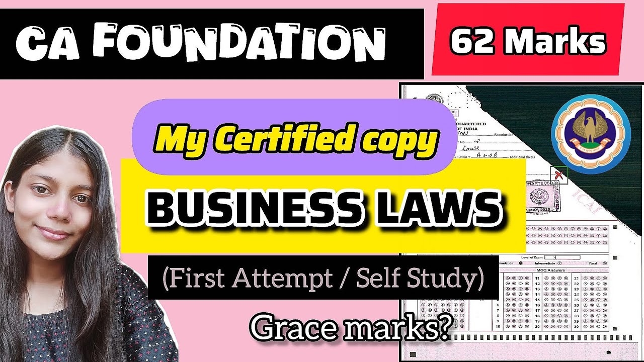 My Law certified copy | CA Foundation may 25