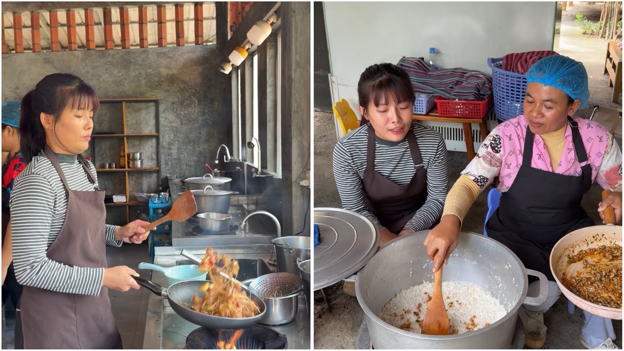 ភ្ញៀវកម្មង់បាយក្តាំង និងឆាមាន់