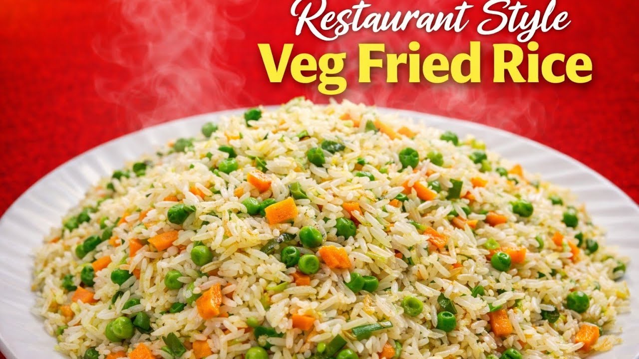 |Restaurant Style Veg Fried Rice | Easy & Delicious Recipe |🔥