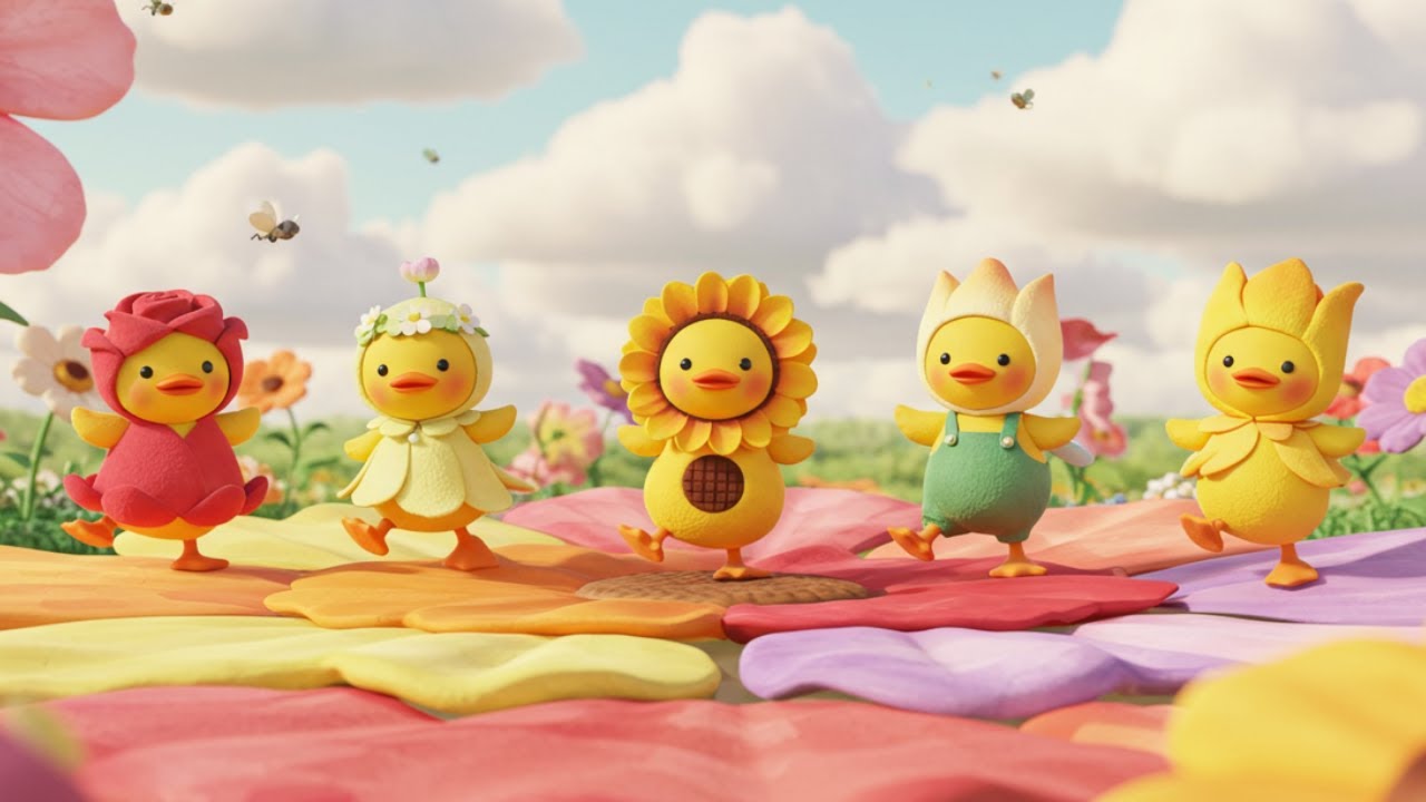 Five Little Ducks Nursery Rhyme | Educational Kids Songs | Kids Education Video