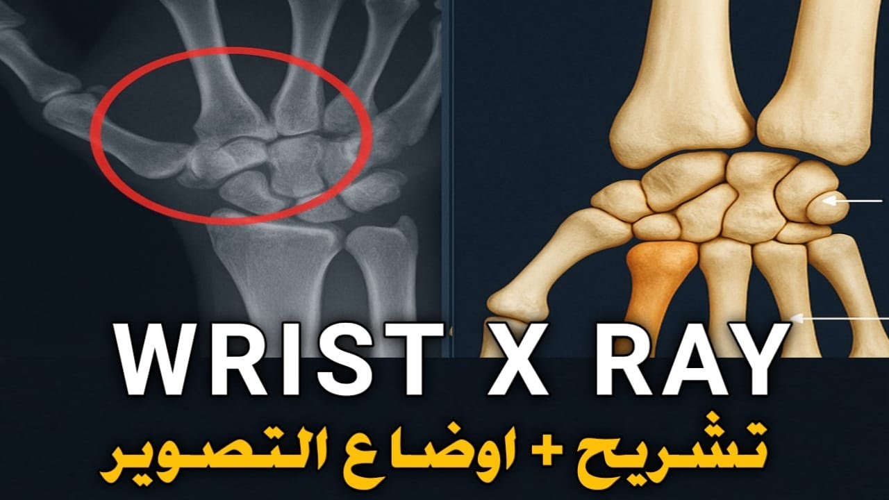 Wrist X-ray Basics 🧠 | أوضاع وتشريح وتصوير الرسغ