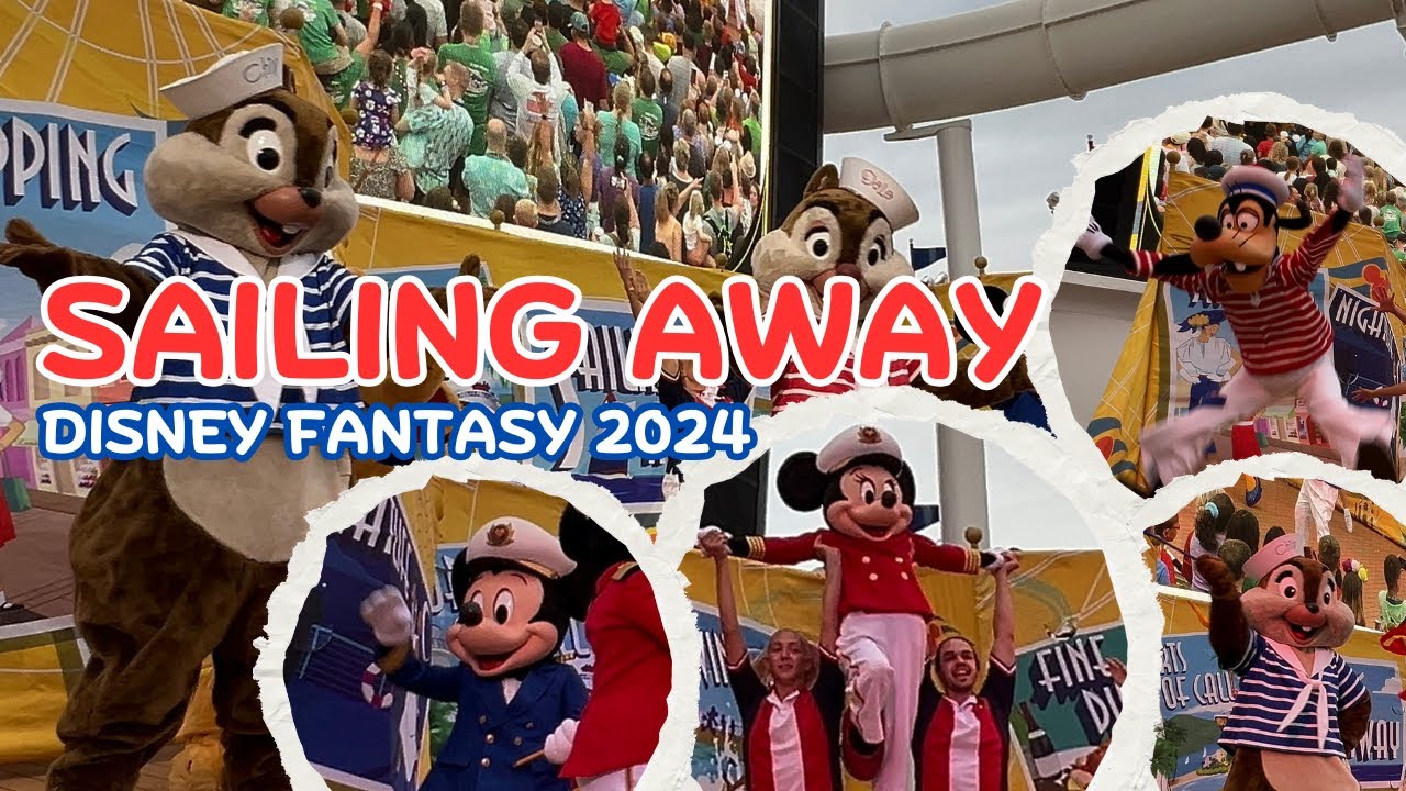 Disney Fantasy Sailing Away Deck Party & Horns