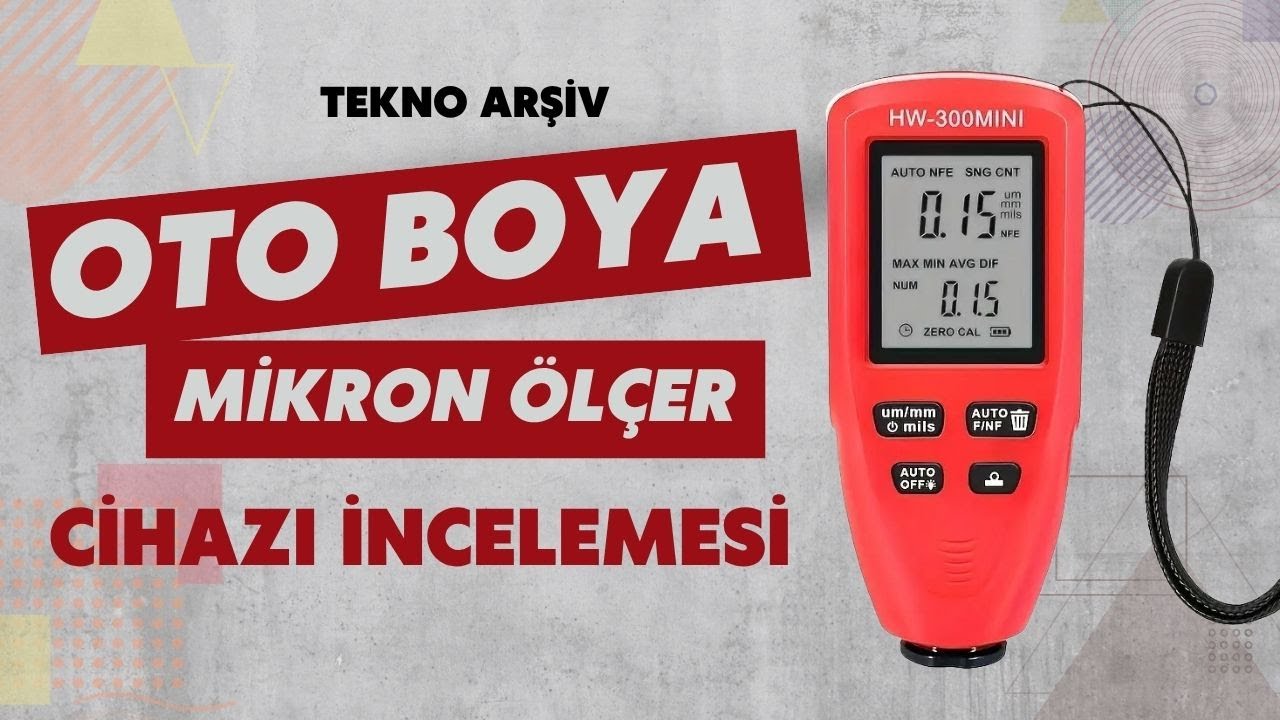 Oto Boyası Kalınlık Ölçer Cihazı ( Mikron ölçer )#inceleme  #işbirliği #unboxing #reklam #araba