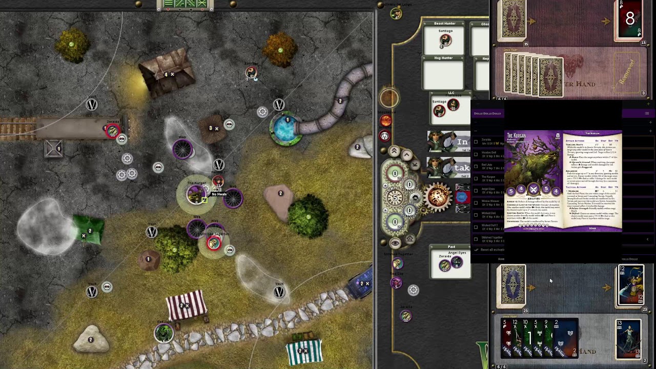 Malifaux World Sries Game 2 (Haku - Zoraid 1 vs Diceman Perdita 2)