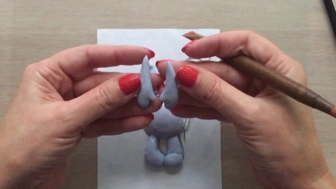 How to make Polymer clay Teddy Bear on a mug.
