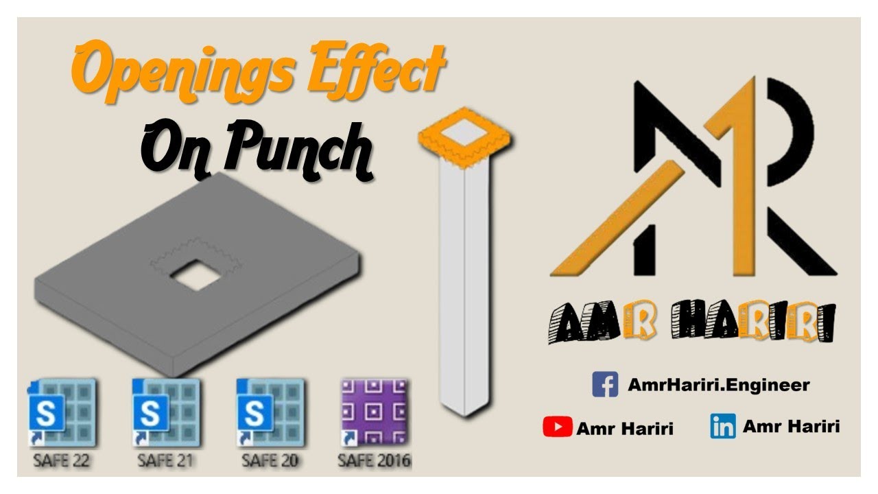 هل Safe يأخذ تأثير الفتحات على Punch Shear في  Flat Slab  بشكل صحيح؟
