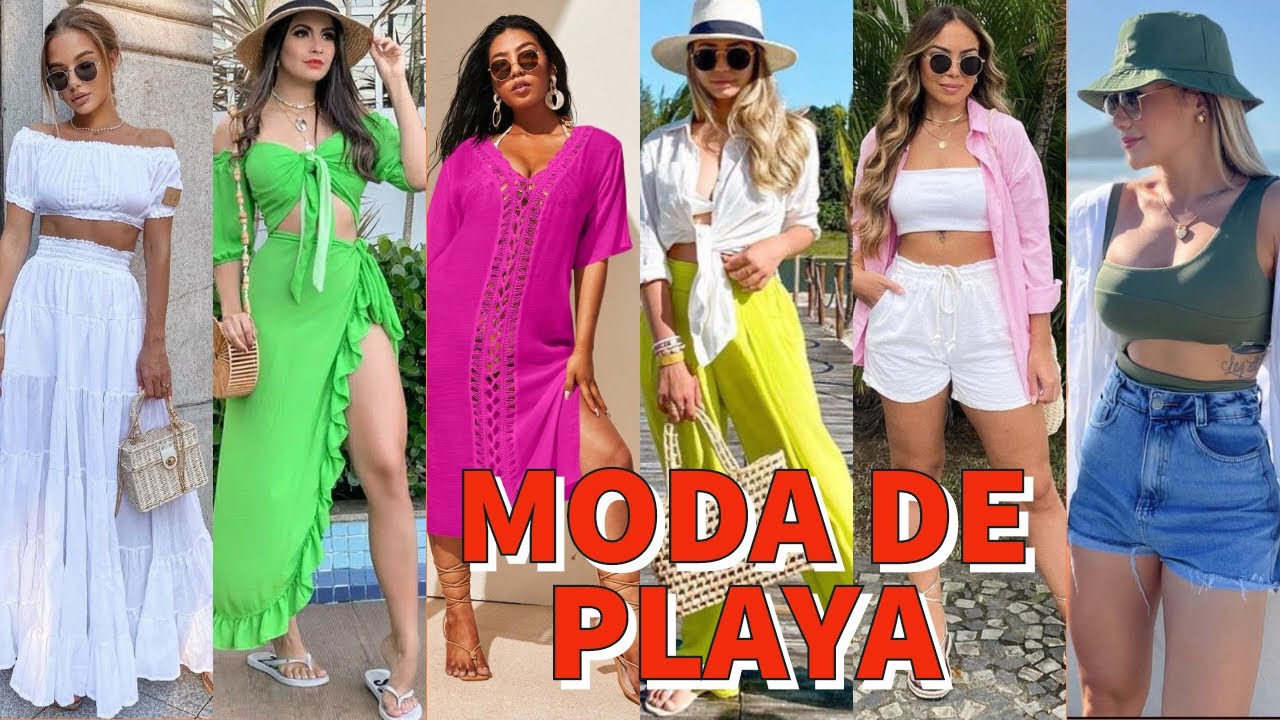 MODA DE PLAYA 2025/outfis modernos y perfectos para ir a la playa cómodos frescos y elegantes 🏖️