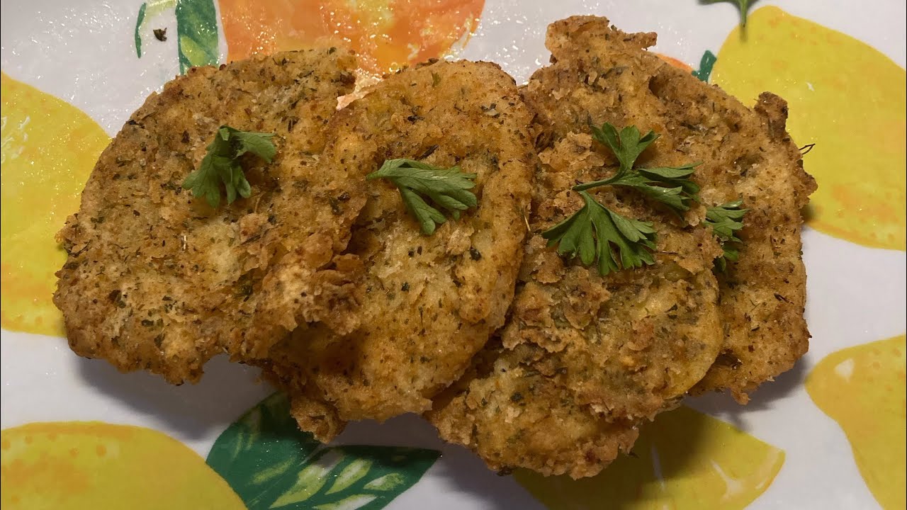 MAKING HOMEGROWN FRIED GREEN TOMATOES. PREPARING, EATING, CHATTING, & Hubby helping! Pickled veggies