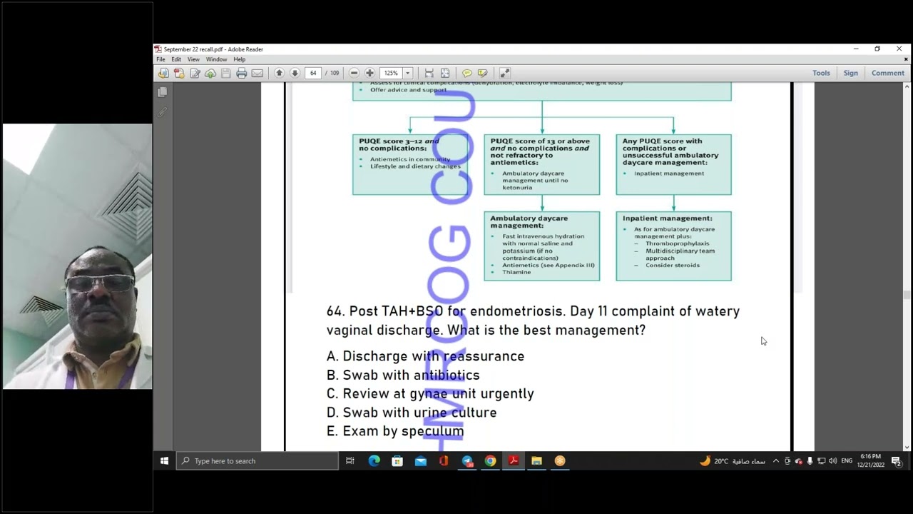 FINAL REVISION FOR MRCOG PART 2 JANUARY 2023 /SESSION NO. 2