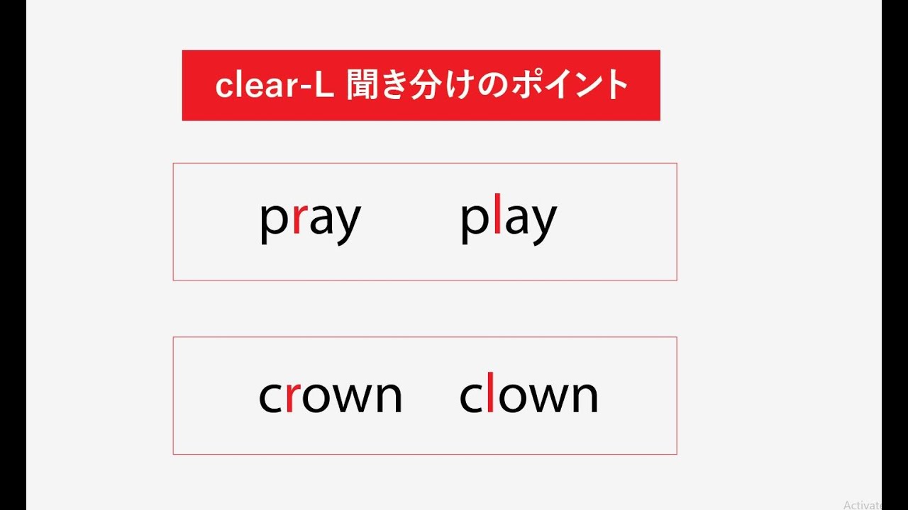 【pray と play の聞き分けのポイント】