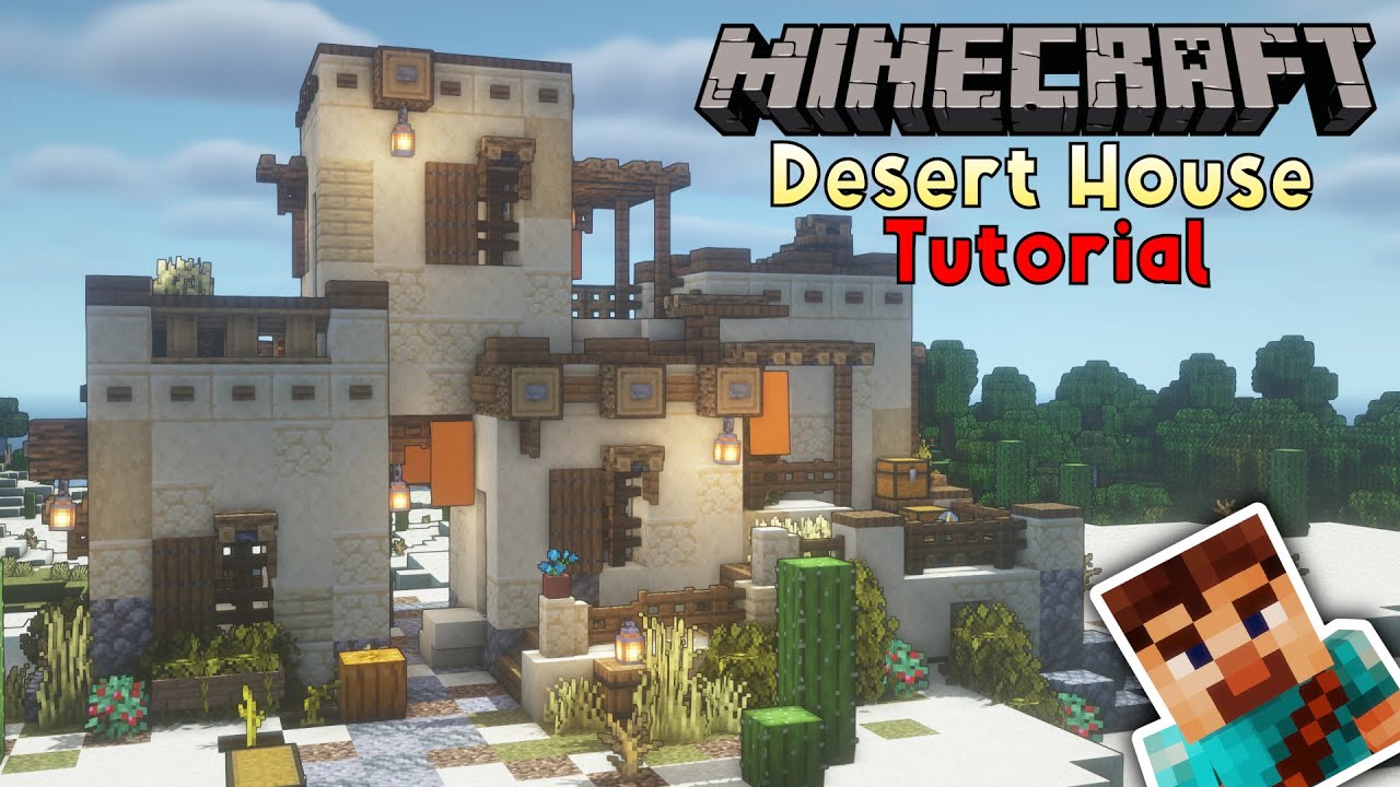 Minecraft Tutorial - Desert House!!