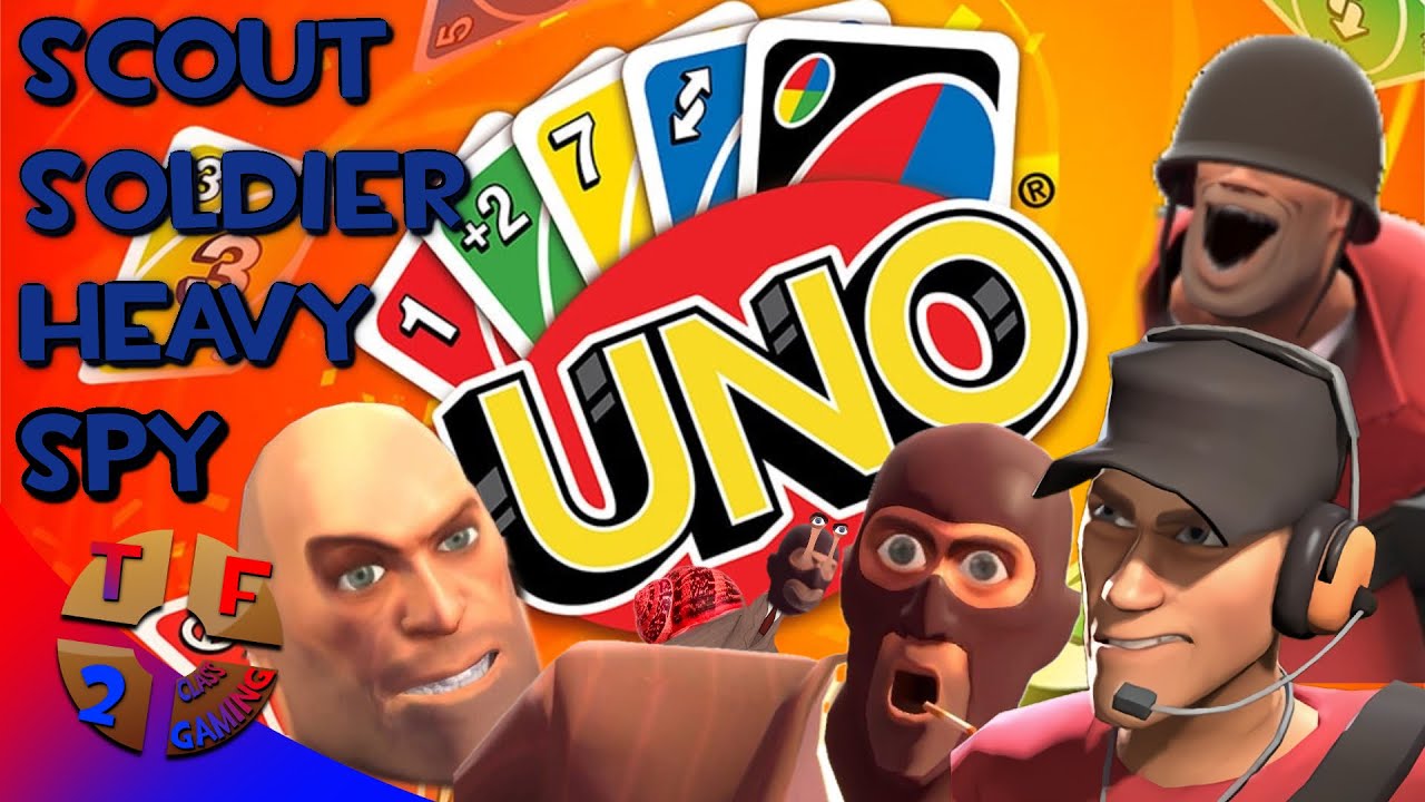 Scout, Soldier, Heavy, & Spy Play UNO