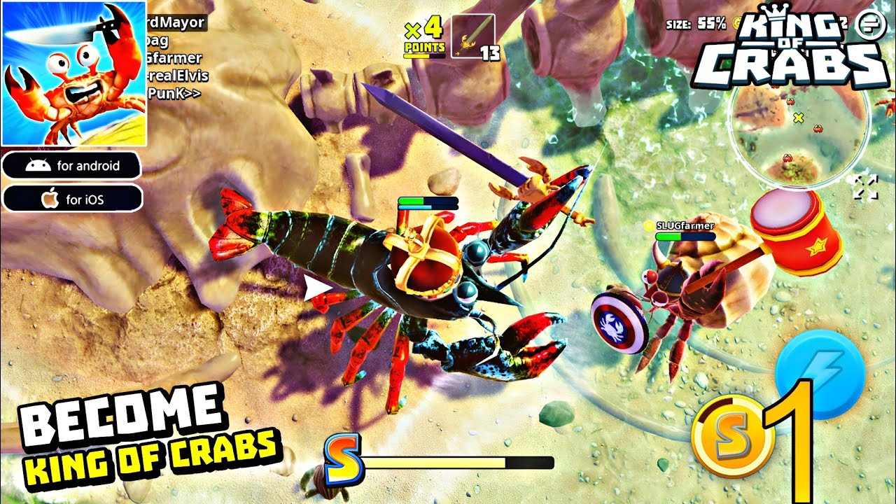 king of crabs Gameplay Walkthrough  (Part 1) | iOS / Android